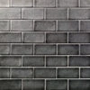 Divine Gunmetal 3 In. X 6 In. Polished Ceramic Subway Tile (32 Pieces, 4 Sq. Ft. / Case)