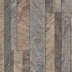 TrafficMASTER Broken Slate Multi-Color Residential Vinyl Sheet, Sold By 13.2 Ft. Wide X Custom Length