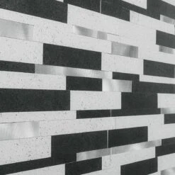 Bond Tile Easy Luxe Metalway Gray 11.81 In. X 11.81 In. SPC Peel And Stick Tile (0.96 Sq. Ft. / Sheet) -Tile Nest Sales Store 159d4745 155f 49cd ad81 82a8685f5392.0e6424a0a4aa83b70be680659c30122c 1800x1800