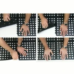 Rubber-Cal "Dura-Chef Interlock" Anti-Fatigue Mats - 5/8 In X 3 Ft X 3 Ft - Black Rubber Matting -Tile Nest Sales Store 1837fc76 8bc8 4b78 ad02 83b91b4439f6 1.7c8ffadd36d1a1f8d44ccaba1e5acfcc 1800x1800