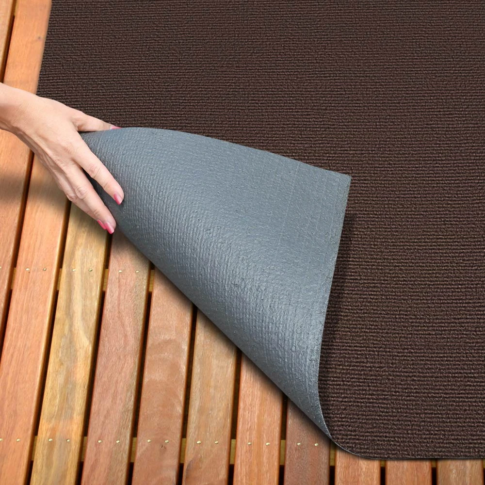 Indoor/Outdoor Carpet With Rubber Marine Backing - Dark Brown 6' X 10' - Several Sizes Available - Carpet Flooring For Patio, Porch, Deck, Boat, Basement Or Garage 2 Indoor/Outdoor Carpet With Rubber Marine Backing - Dark Brown 6' X 10' - Several Sizes Available - Carpet Flooring For Patio, Porch, Deck, Boat, Basement Or Garage - Image 2