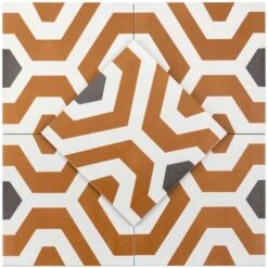 Soumaya Orange Encaustic 9x9 Glazed Porcelain Tile 10 Soumaya Orange Encaustic 9x9 Glazed Porcelain Tile -Tile Nest Sales Store 23efd30c 7e4e 449f a5a6 ccc157745763.239e91b273b0fae7d021edce2c6eb2fb 1800x1800