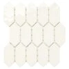 Marazzi LuxeCraft 11 In. X 12 In. X 6.35mm White Ceramic Picket Mosaic Wall Tile (0.73 Sq. Ft. / Piece)