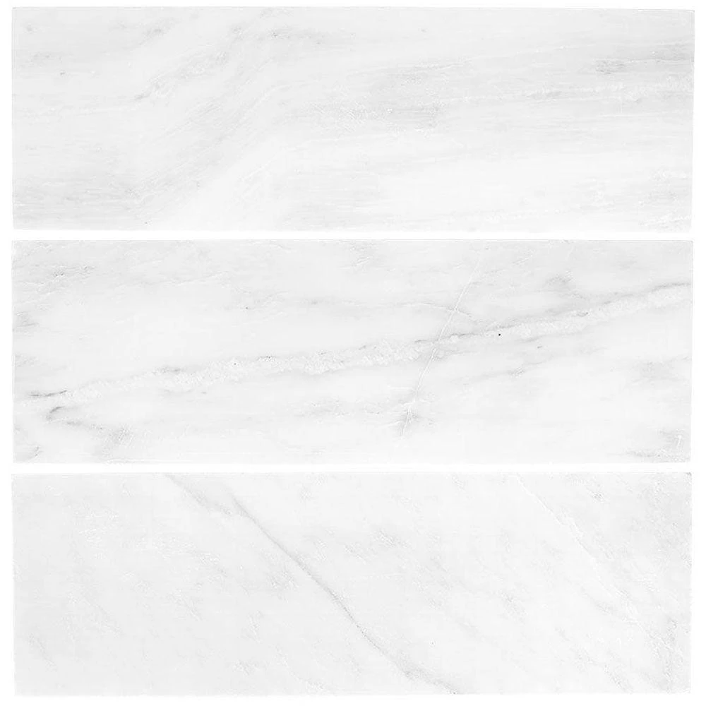 Jeffrey Court Carrara White 6 In. X 12 In. Honed Marble Wall And Floor Tile (1 Sq. Ft. / Pack) 7 Jeffrey Court Carrara White 6 In. X 12 In. Honed Marble Wall And Floor Tile (1 Sq. Ft. / Pack) - Image 7