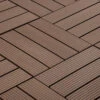 BuildDirect Brown 12" X 12" Interlocking Deck Tile (10sq. Ft. Per Box)