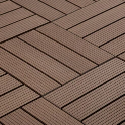 Tile Nest Sales Store 28 BuildDirect Brown 12" X 12" Interlocking Deck Tile (10sq. Ft. Per Box)