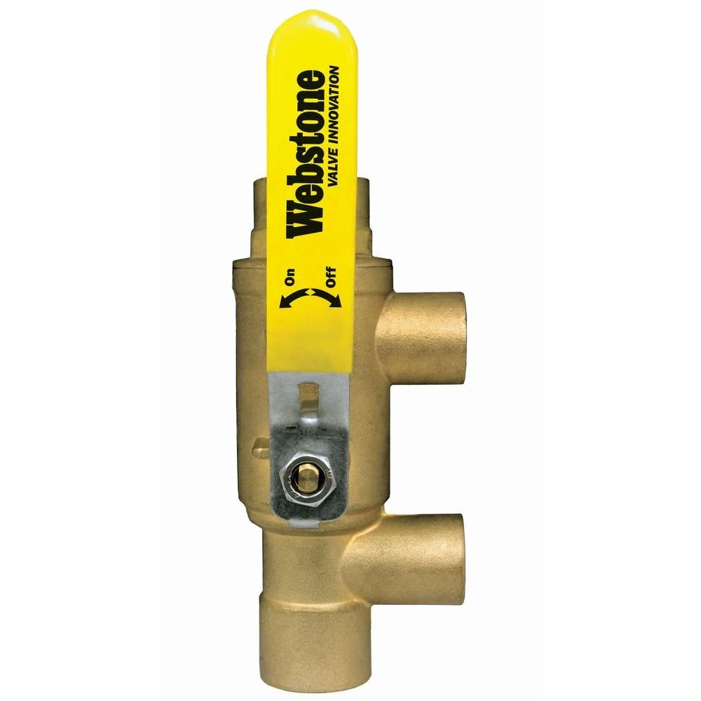 Webstone 1 In. X 1 In. Primary/Secondary Loop Purge Tee 1 Webstone 1 In. X 1 In. Primary/Secondary Loop Purge Tee