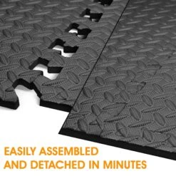 Yes4All Interlocking Exercise Foam Mats With Border, 12 Sq Ft, Black -Tile Nest Sales Store 348cde74 802e 4342 bbae 2db1940c5d2c 1.f8b3f7824f82ae7786afdf110eb64a92 1800x1800