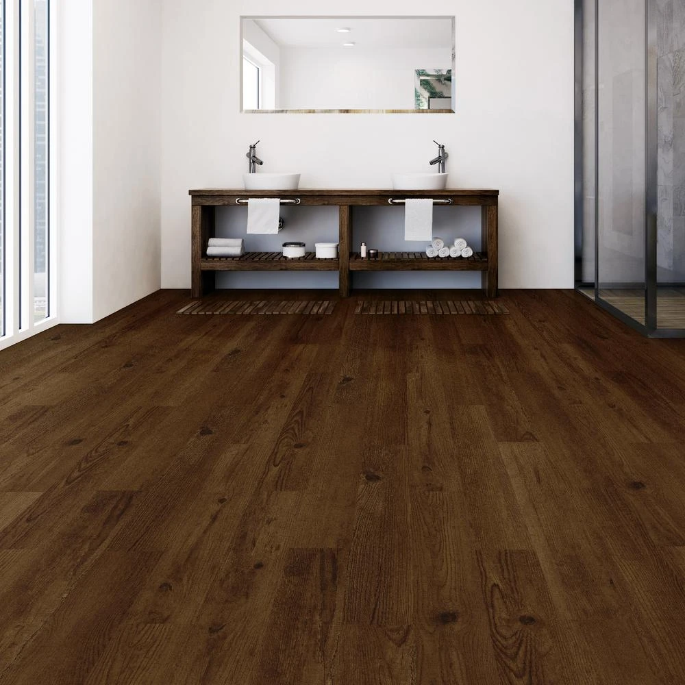 TrafficMaster Hickory 6 In. W X 36 In. L Luxury Vinyl Plank Flooring (24 Sq. Ft. / Case) 5 TrafficMaster Hickory 6 In. W X 36 In. L Luxury Vinyl Plank Flooring (24 Sq. Ft. / Case) - Image 5