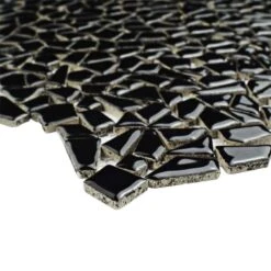 SomerTile 11.25" X 11.25" Dizzy Glossy Black Ceramic Mosaic Floor And Wall Tile (10 Tiles/ 8.98 Sqft.) 8 SomerTile 11.25" X 11.25" Dizzy Glossy Black Ceramic Mosaic Floor And Wall Tile (10 Tiles/ 8.98 Sqft.) -Tile Nest Sales Store 3d17aef9 c5ab 48db 8f1e 5023a52f10d5 1.60f24f4f7ad98cd16055261159b34b88 1800x1800