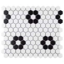 Merola Tile Metro Hex Matte White With Flower 10-1/4 In. X 11-3/4 In. X 6mm Porcelain Mosaic Tile (8.56 Sq. Ft. / Case) 21 Merola Tile Metro Hex Matte White With Flower 10-1/4 In. X 11-3/4 In. X 6mm Porcelain Mosaic Tile (8.56 Sq. Ft. / Case) -Tile Nest Sales Store 3ebd03ce72de2a201c8eeabb624ebc0f c1bb48ad 5a8c 410d 8b68 f1734996f067 1800x1800