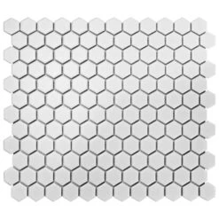 Merola Tile Metro Hex Matte White With Black Dot 10-1/4"x11-7/8" X 6mm Porcelain Mosaic Tile (8.65 Sq. Ft. / Case) -Tile Nest Sales Store 415771a900c7ef8ad027d4bb6160ca95 eb03daef a2bc 40e7 b130 d883d10877e1 1800x1800