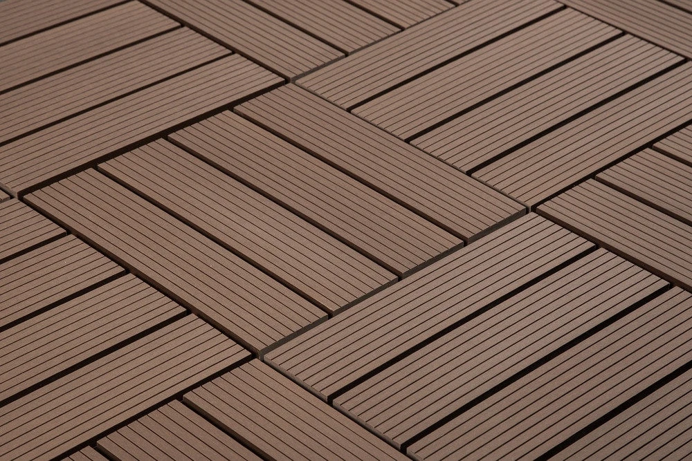 BuildDirect Brown 12" X 12" Interlocking Deck Tile (10sq. Ft. Per Box) 4 BuildDirect Brown 12" X 12" Interlocking Deck Tile (10sq. Ft. Per Box) - Image 4