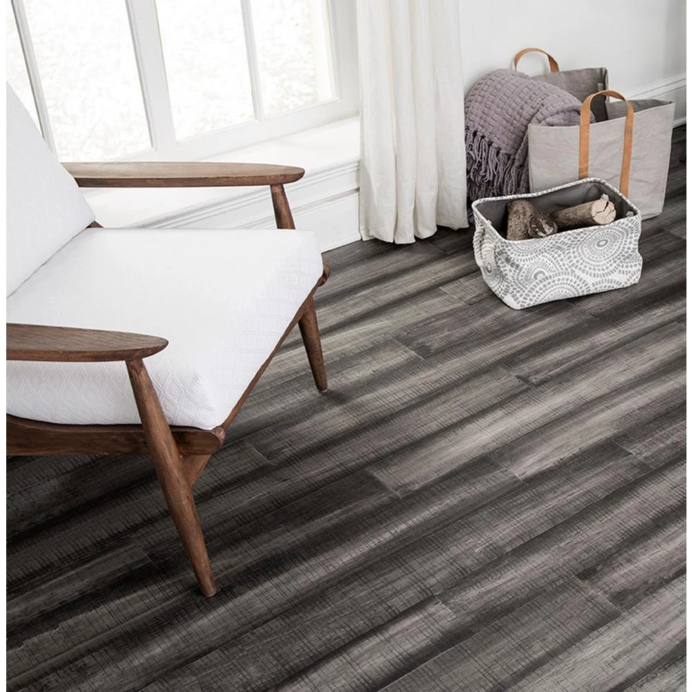 Islander Charcoal .33 In. Thick X 5.12 In. Wide X 36.22 In. Length Engineered Rigid Core Bamboo Flooring (10.3 Sq. Ft. / Case) 2 Islander Charcoal .33 In. Thick X 5.12 In. Wide X 36.22 In. Length Engineered Rigid Core Bamboo Flooring (10.3 Sq. Ft. / Case) - Image 2