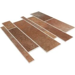 Bond Tile Easy Luxe Railroad Terra 11.81 In. X 11.81 In. SPC Peel And Stick Tile (0.96 Sq. Ft. / Sheet) -Tile Nest Sales Store 4ce72fd5 95ec 46b8 97e2 bffc6f3761b6.e1367df062ae1fe22503cd80149712d8 1800x1800