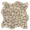 Rainforest Tan Honed Sliced Pebble Floor And Wall Tile 12" X 12" (5.0 Sq. Ft. / Case)