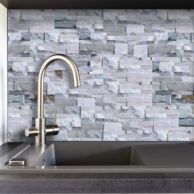 9pcs 3D Self Adhesive Kitchen Wall Tiles Bathroom Mosaic Tile Sticker 20*10cm 5 9pcs 3D Self Adhesive Kitchen Wall Tiles Bathroom Mosaic Tile Sticker 20*10cm - Image 5