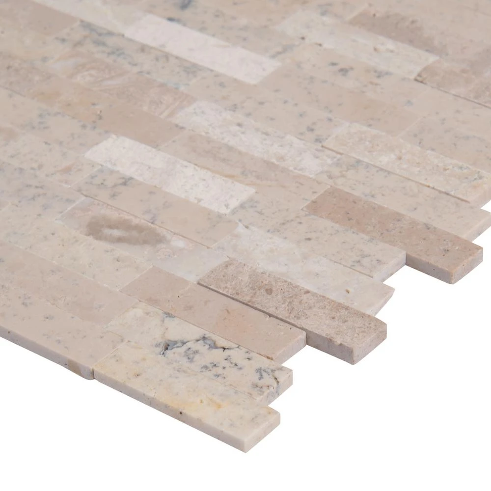 MSI Roman Beige Split Face Peel And Stick 12 In. X 12 In. X 6mm Travertine Mesh-Mounted Mosaic Tile (15 Sq. Ft. / Case) 5 MSI Roman Beige Split Face Peel And Stick 12 In. X 12 In. X 6mm Travertine Mesh-Mounted Mosaic Tile (15 Sq. Ft. / Case) - Image 5