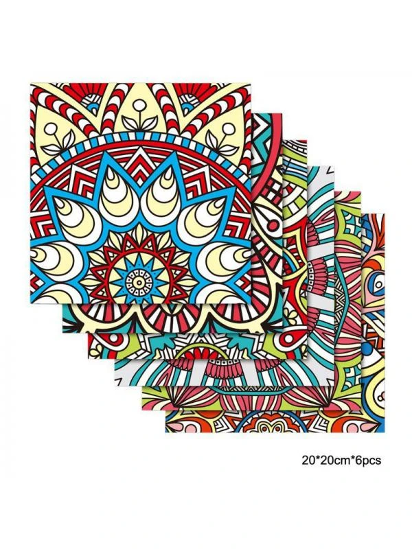 Topumt 6Pcs Kitchen Bathroom Floor Simulation Wall Tile Waterproof Wallpaper Wall Stickers DIY Home Decoration 1 Topumt 6Pcs Kitchen Bathroom Floor Simulation Wall Tile Waterproof Wallpaper Wall Stickers DIY Home Decoration