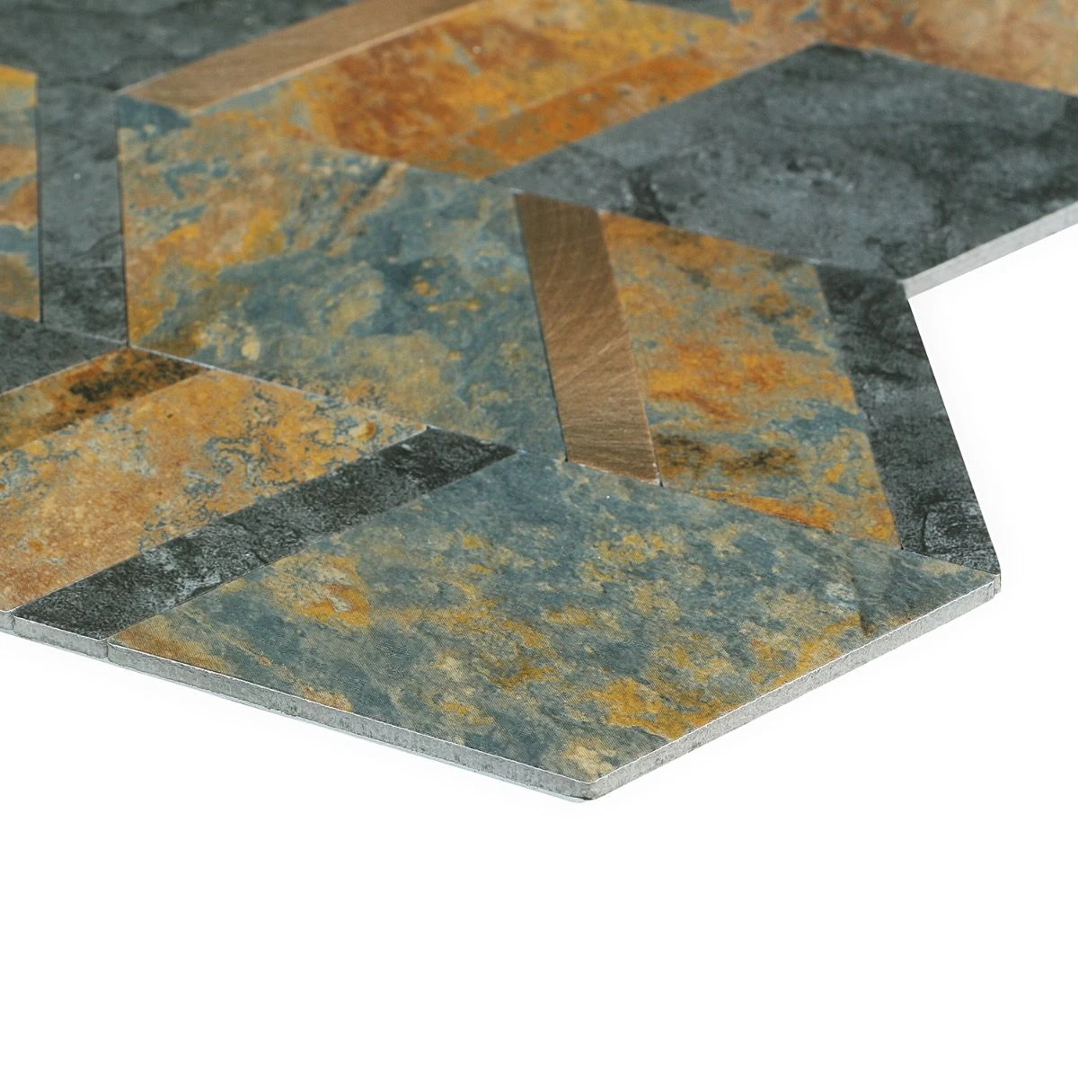 Bond Tile Easy Luxe Tether Slate 11.02 In. X 11.41 In. SPC Peel And Stick Tile (0.87 Sq. Ft. / Sheet) 7 Bond Tile Easy Luxe Tether Slate 11.02 In. X 11.41 In. SPC Peel And Stick Tile (0.87 Sq. Ft. / Sheet) - Image 7