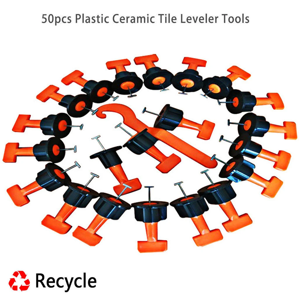 Bouanq 50Pcs Useful Reusable Tile Leveling Positioning System Leveler T-lock Floor Tool 1 Bouanq 50Pcs Useful Reusable Tile Leveling Positioning System Leveler T-lock Floor Tool