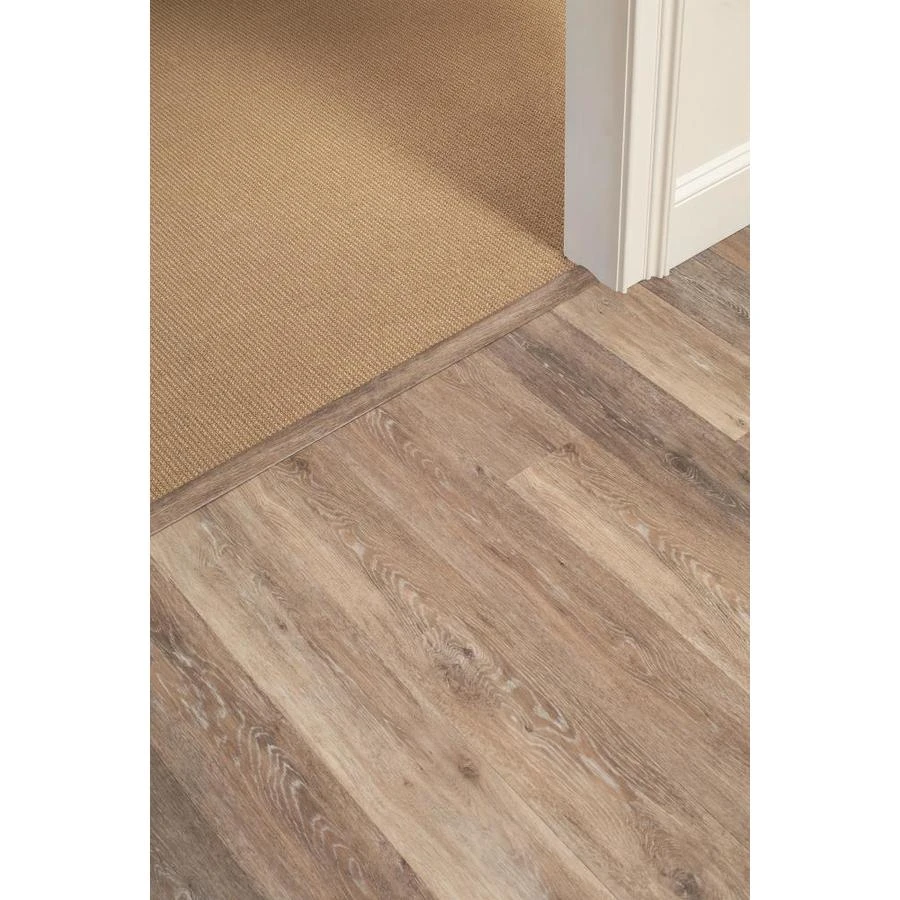STAINMASTER 2-in X 94-in Washed Oak Dove 3-1 Vinyl Floor T-Moulding/Reduce 1 STAINMASTER 2-in X 94-in Washed Oak Dove 3-1 Vinyl Floor T-Moulding/Reduce