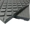 Rubber-Cal "Maxx-Tuff" Rubber Mat - Heavy Duty Rubber Floor Protection Mat - Black In Color - 1/2 In X 2 Ft X 3 Ft