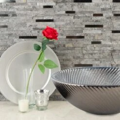 MSI Eclipse Interlocking 12 In. X 12 In. X 8 Mm Matte Metal Stone Mesh-Mounted Mosaic Wall Tile (10 Sq. Ft. / Case) -Tile Nest Sales Store 6c180ec01d1a150505c3208d712c2837 1800x1800