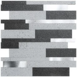 Bond Tile Easy Luxe Metalway Gray 11.81 In. X 11.81 In. SPC Peel And Stick Tile (0.96 Sq. Ft. / Sheet) -Tile Nest Sales Store 6c281736 7fa3 4746 abda 55b1cb8e62db.76c78103e520663eeb0f5b9b00fcf3e3 1800x1800
