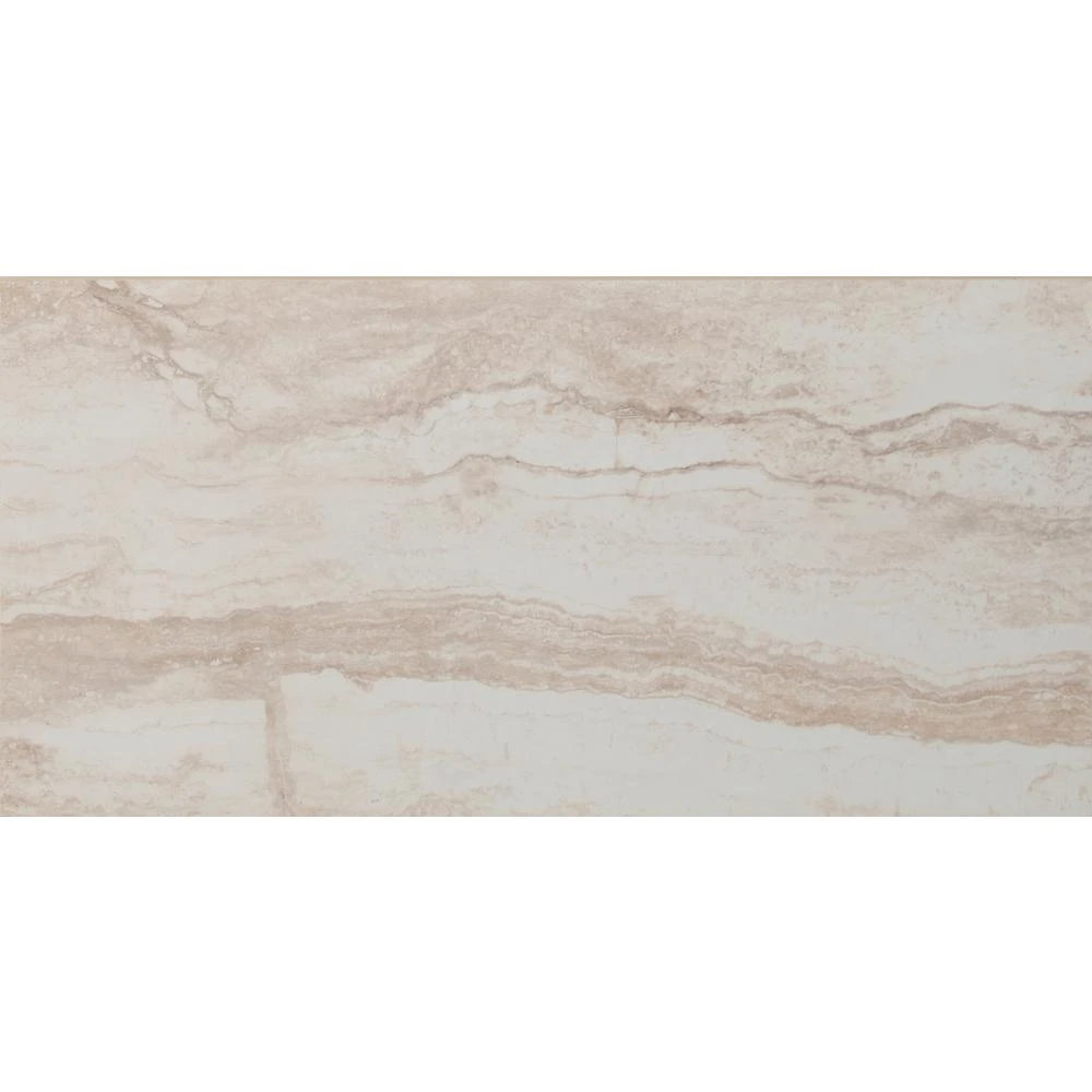 MSI Romagna Ivory 12 In. X 24 In. Polished Porcelain Floor And Wall Tile (16 Sq. Ft. / Case) 1 MSI Romagna Ivory 12 In. X 24 In. Polished Porcelain Floor And Wall Tile (16 Sq. Ft. / Case)
