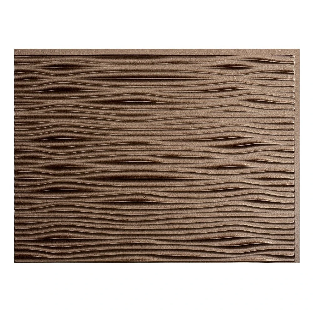 Fasade Easy Installation Waves Argent Bronze Backsplash Panel For Kitchen And Bathrooms (6" X 6" Sample) 4 Fasade Easy Installation Waves Argent Bronze Backsplash Panel For Kitchen And Bathrooms (6" X 6" Sample) - Image 4