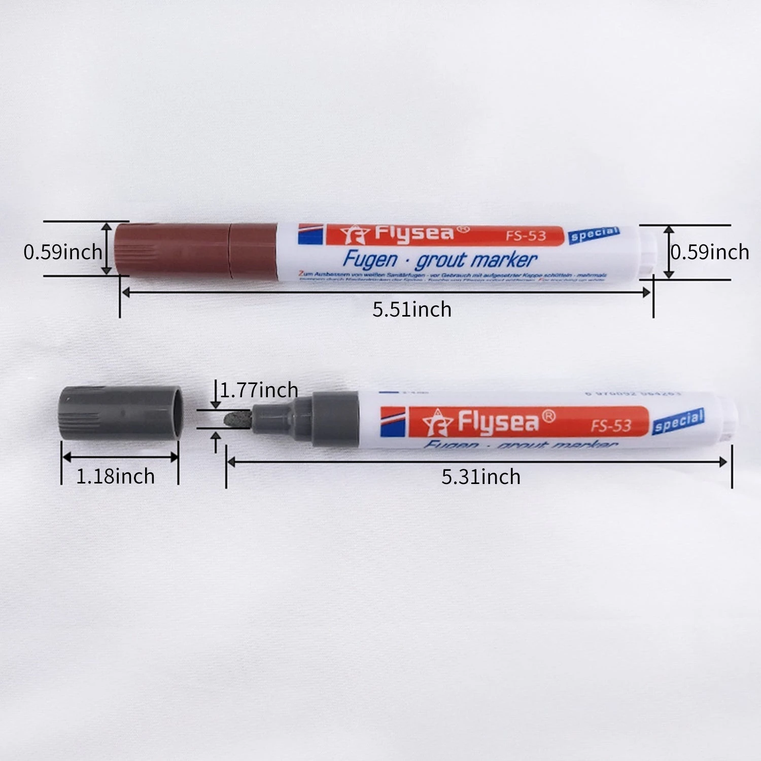 Grout Marker Grout Tile Pen Grout Restorer Pen Renew Marker With Replacement Nib For Tile Grout Lines Tile Wall Floor Bathrooms Kitchen 2 Grout Marker Grout Tile Pen Grout Restorer Pen Renew Marker With Replacement Nib For Tile Grout Lines Tile Wall Floor Bathrooms Kitchen - Image 2