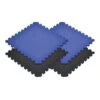 Norsk Dazzling Blue/Black 24 In. X 24 In. EVA Foam Truly Reversible Sport MMA Interlocking Tile (36-Tile)