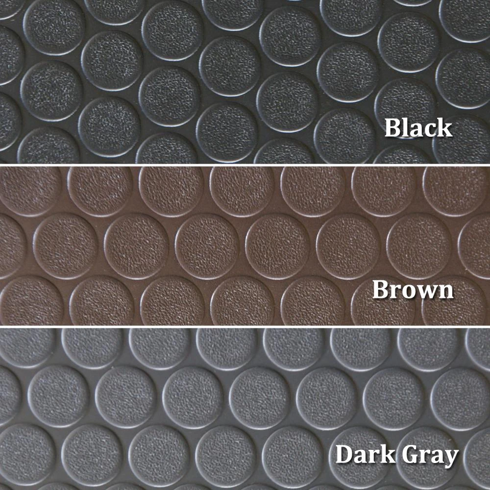 Rubber-Cal Coin Grip 4 Ft. X 15 Ft. Dark Grey Commercial Grade PVC Flooring 7 Rubber-Cal Coin Grip 4 Ft. X 15 Ft. Dark Grey Commercial Grade PVC Flooring - Image 7
