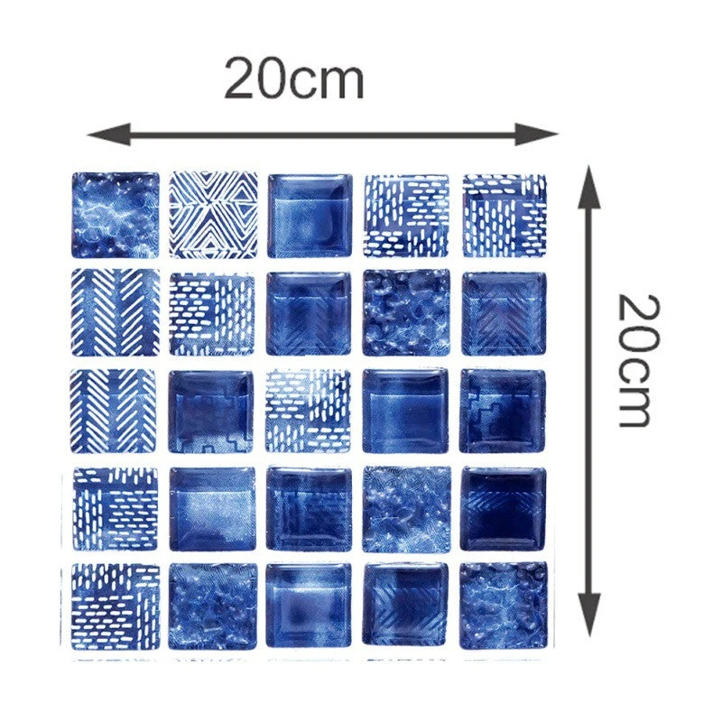 8" X 8" Peel And Stick Tile Kitchen Backsplash Sticker Wall Tile Waterproof Wallpaper (6 Tiles) 4 8" X 8" Peel And Stick Tile Kitchen Backsplash Sticker Wall Tile Waterproof Wallpaper (6 Tiles) - Image 4