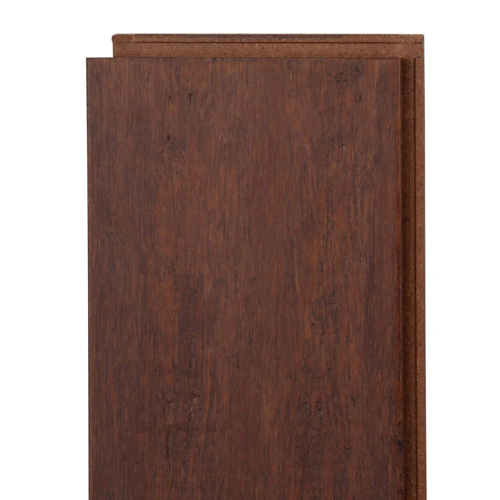 Home Decorators Collection Hand Scraped Strand Woven Brown 3/8 In. T X 5-1/8 In. W X 36 In. L Engineered Click Bamboo Flooring 4 Home Decorators Collection Hand Scraped Strand Woven Brown 3/8 In. T X 5-1/8 In. W X 36 In. L Engineered Click Bamboo Flooring - Image 4