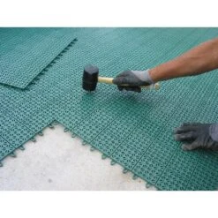 Tan Regenerated 22 In. X 22 In. Polypropylene Interlocking Floor Mat System (Set Of 12 Tiles) -Tile Nest Sales Store 7c701277c2e4a8cf28fa9f2174bc6ec4 1800x1800