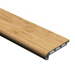 Cali Bamboo Vinyl Pro Stair Nosing 2.07-in X 72.83-in Natural Prefinished Stair Nosing