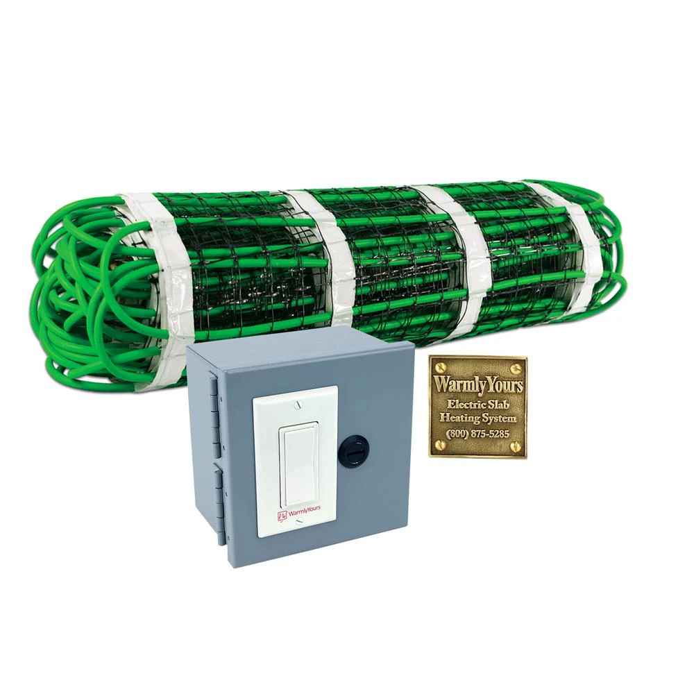 WarmlyYours 2 Ft. X 10 Ft. 120-Volt Radiant Snow Melting Mat With Wi-Fi Control (Covers 20 Sq. Ft.) 1 WarmlyYours 2 Ft. X 10 Ft. 120-Volt Radiant Snow Melting Mat With Wi-Fi Control (Covers 20 Sq. Ft.)