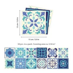 Walplus Peel And Stick Wall Tile Sticker Kitchen Bathroom Backsplash Splashback Tile Paint Stick On Tile Daliah Blue And Turquoise Mediterranean -Tile Nest Sales Store 9078a4a7 846c 46b5 886d c9f5eb2cda36.60109ba07e1d11b421d9fbe0c5d0163c 1800x1800