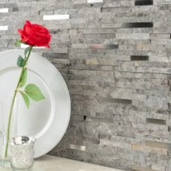 MSI Eclipse Interlocking 12 In. X 12 In. X 8 Mm Matte Metal Stone Mesh-Mounted Mosaic Wall Tile (10 Sq. Ft. / Case) -Tile Nest Sales Store 92a1150b7e323b560993288a788b1567 1800x1800