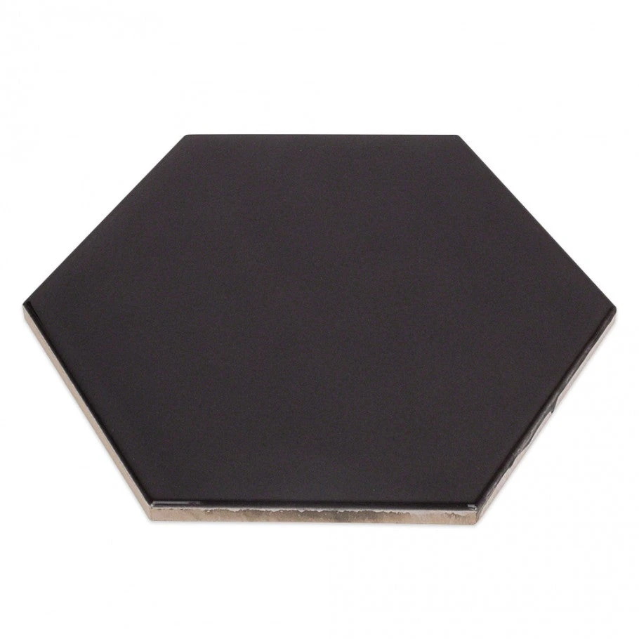 Magen Hex Dark Gray Polished Ceramic Hexagon Tile 6 Magen Hex Dark Gray Polished Ceramic Hexagon Tile - Image 6