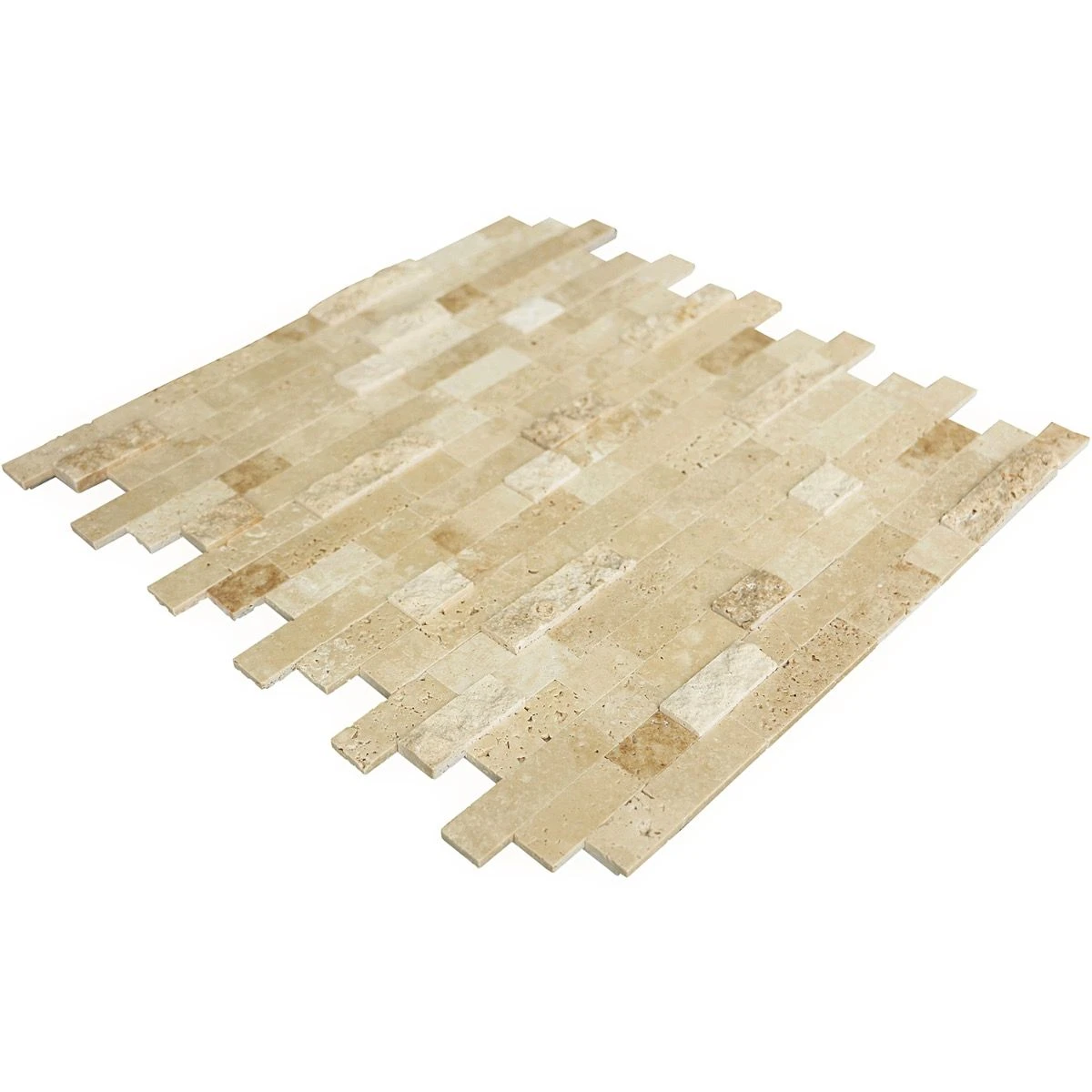 Bond Tile Easy Luxe Brick Crema 10.82 In. X 11.8 In. Marble Peel And Stick Tile (0.88 Sq. Ft. / Sheet) 6 Bond Tile Easy Luxe Brick Crema 10.82 In. X 11.8 In. Marble Peel And Stick Tile (0.88 Sq. Ft. / Sheet) - Image 6