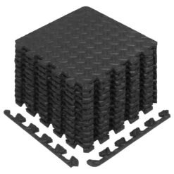 Tile Nest Sales Store 6 Yes4All Interlocking Exercise Foam Mats With Border, 12 Sq Ft, Black