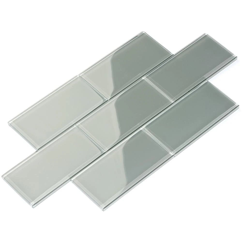 Giorbello Dark Teal 4 In. X 12 In. X 8mm Glass Subway Tile (5 Sq. Ft./Case) 7 Giorbello Dark Teal 4 In. X 12 In. X 8mm Glass Subway Tile (5 Sq. Ft./Case) - Image 7