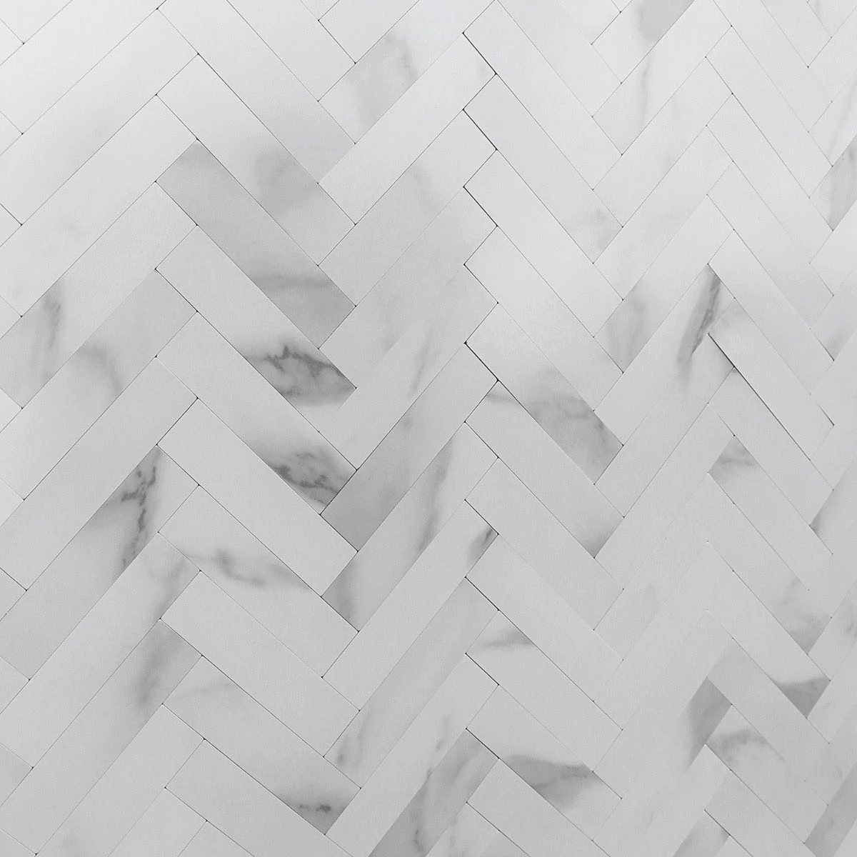 Bond Tile Easy Luxe Herringbone Calacatta 10.31 In. X 10.31 In. SPC Peel And Stick Tile (0.73 Sq. Ft. / Sheet) 3 Bond Tile Easy Luxe Herringbone Calacatta 10.31 In. X 10.31 In. SPC Peel And Stick Tile (0.73 Sq. Ft. / Sheet) - Image 3