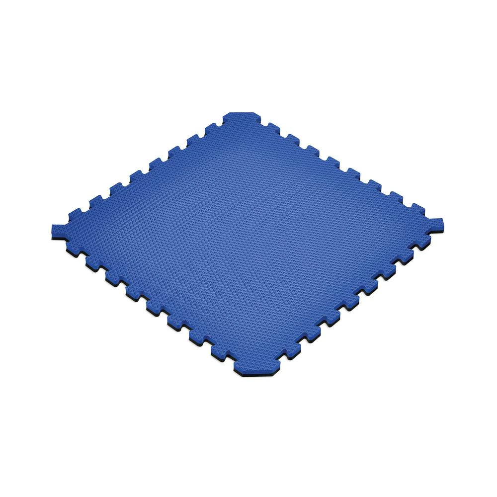 Norsk Dazzling Blue/Black 24 In. X 24 In. EVA Foam Truly Reversible Sport MMA Interlocking Tile (36-Tile) 3 Norsk Dazzling Blue/Black 24 In. X 24 In. EVA Foam Truly Reversible Sport MMA Interlocking Tile (36-Tile) - Image 3