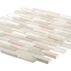 Jeffrey Court Cottage Ridge Mini Brick Beige 11.75 In. X 12 In. X 8 Mm Interlocking Glass/Stone Mosaic Tile 8 Jeffrey Court Cottage Ridge Mini Brick Beige 11.75 In. X 12 In. X 8 Mm Interlocking Glass/Stone Mosaic Tile -Tile Nest Sales Store af9774f7fca582b72bc52119a02b6182 1800x1800