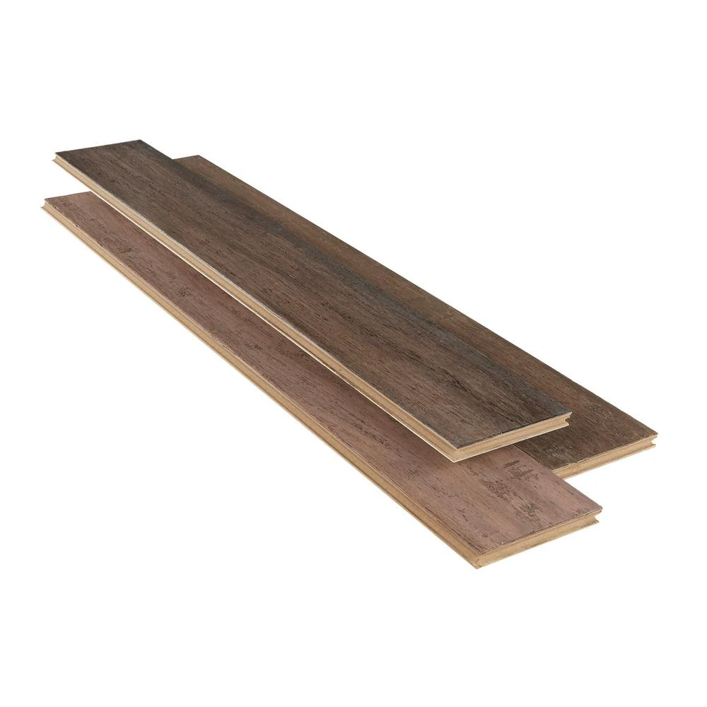 Home Decorators Collection Hand Scraped Strand Woven Terra Cotta 3/8 In. T X 5-1/5 In. W X 36.02 In. L Engineered Click Bamboo Flooring 3 Home Decorators Collection Hand Scraped Strand Woven Terra Cotta 3/8 In. T X 5-1/5 In. W X 36.02 In. L Engineered Click Bamboo Flooring - Image 3