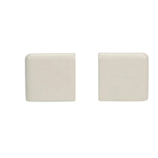 American Olean Starting Line Biscuit Gloss Ceramic Bullnose Tile, 2-in X 2-in. 1 American Olean Starting Line Biscuit Gloss Ceramic Bullnose Tile, 2-in X 2-in.